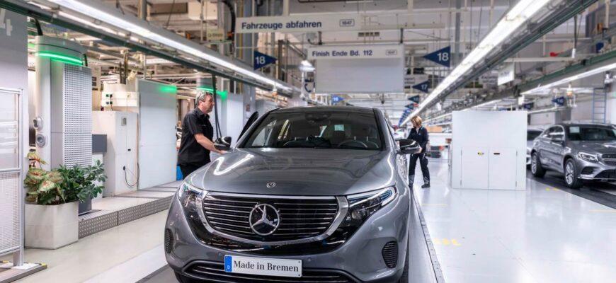Mercedes-Benz запустит производство электрических авто